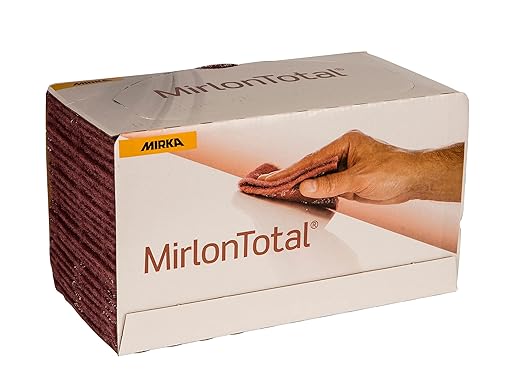 Mirka Mirlon Total/Very Fine Grit 360/25 Pieces/Scuff Pads/General Purpose Sanding/Handsanding Non-Woven / 4.5" x 9" / ‎18-118-447